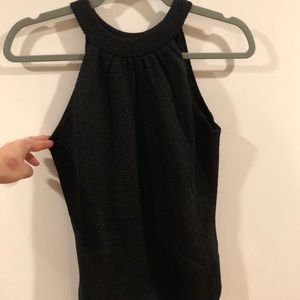 Beautiful black halter sweater by DUNA